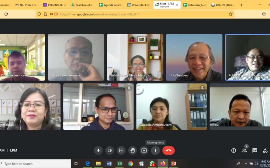 Jamin Mutu Pendidikan, LPM UNPAR Audit 31 Prodi dan 15 Unit Pendukung