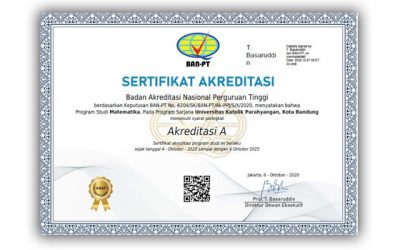 Program Sarjana Matematika Unpar Pertahankan Akreditasi A